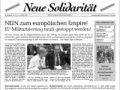 Aktuelle Ausgabe der Neuen Solidarit�t